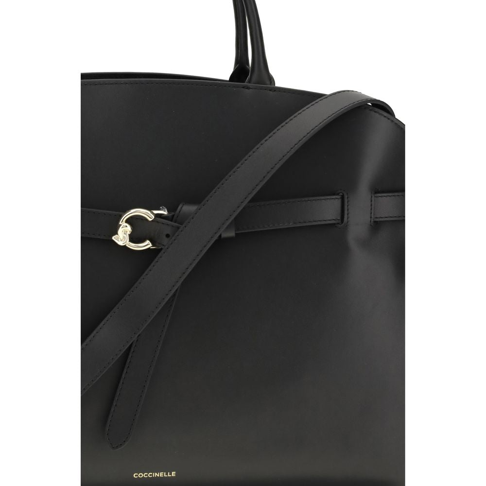 Coccinelle Black Calf Leather Bos Taurus Handbag – coccinelle-black-calf-leather-bos-taurus-handbag-2