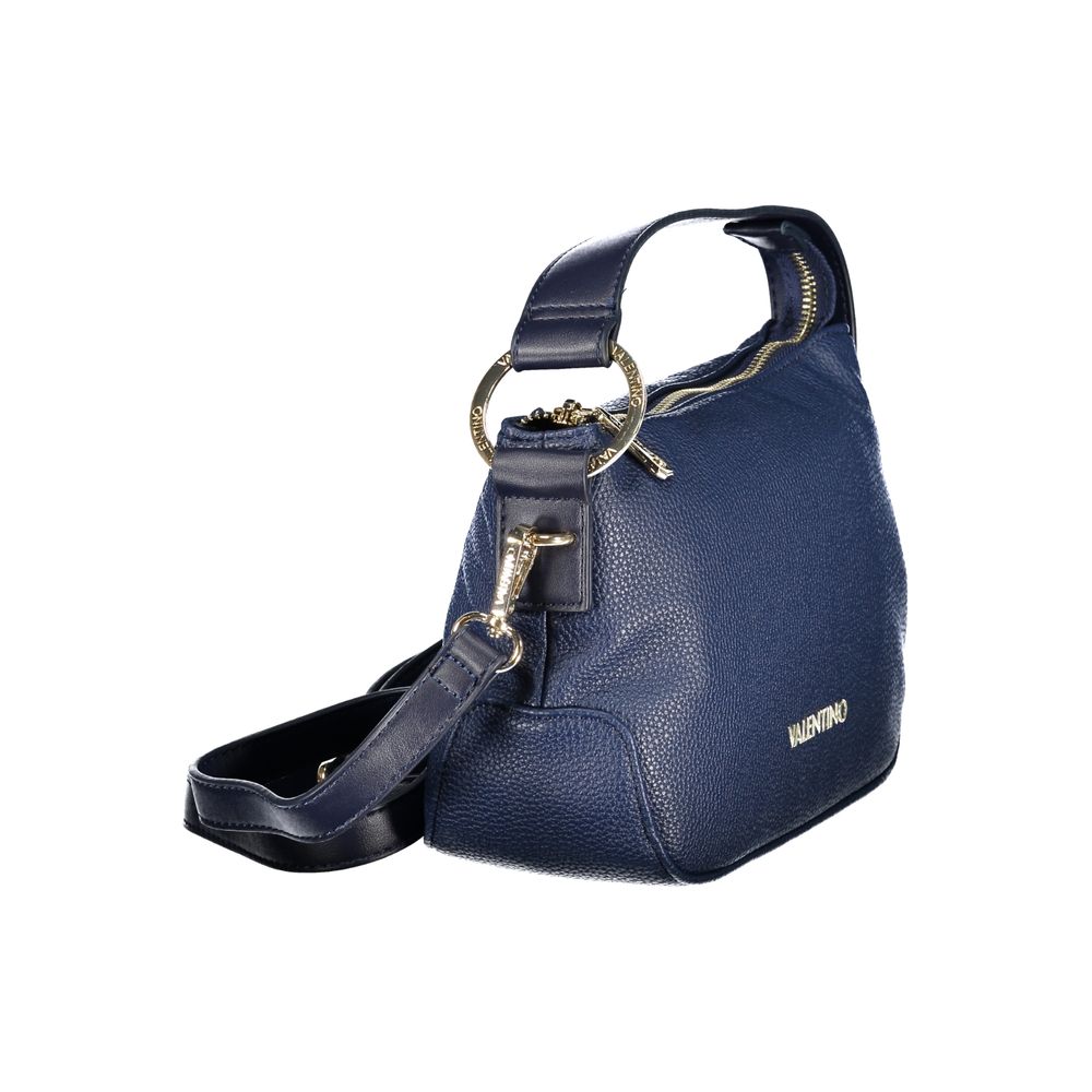 Bolso de mujer Mario Valentino azul de poliuretano con correa ajustable y bolsillo