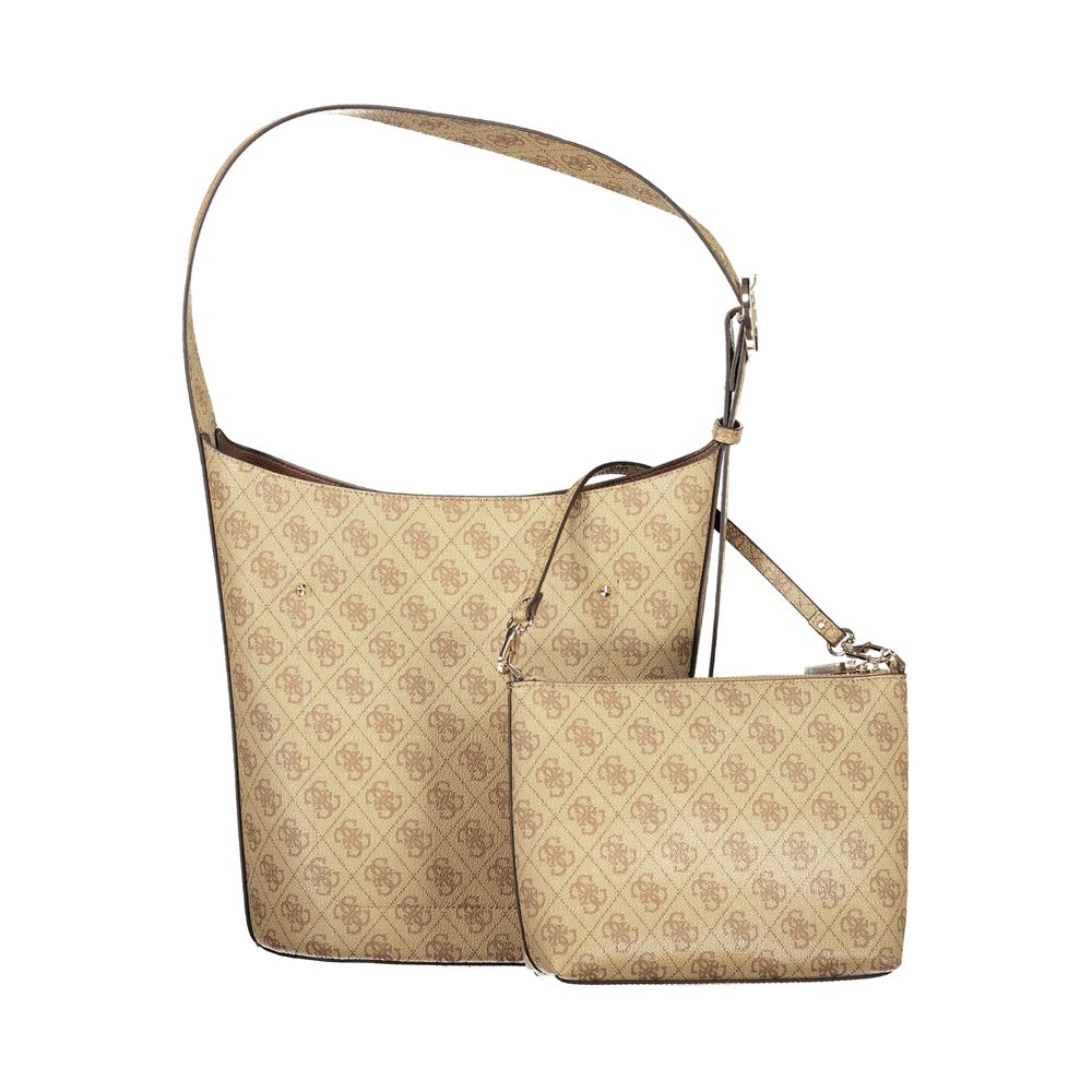 Guess Jeans Beige Polyurethane Women Handbag