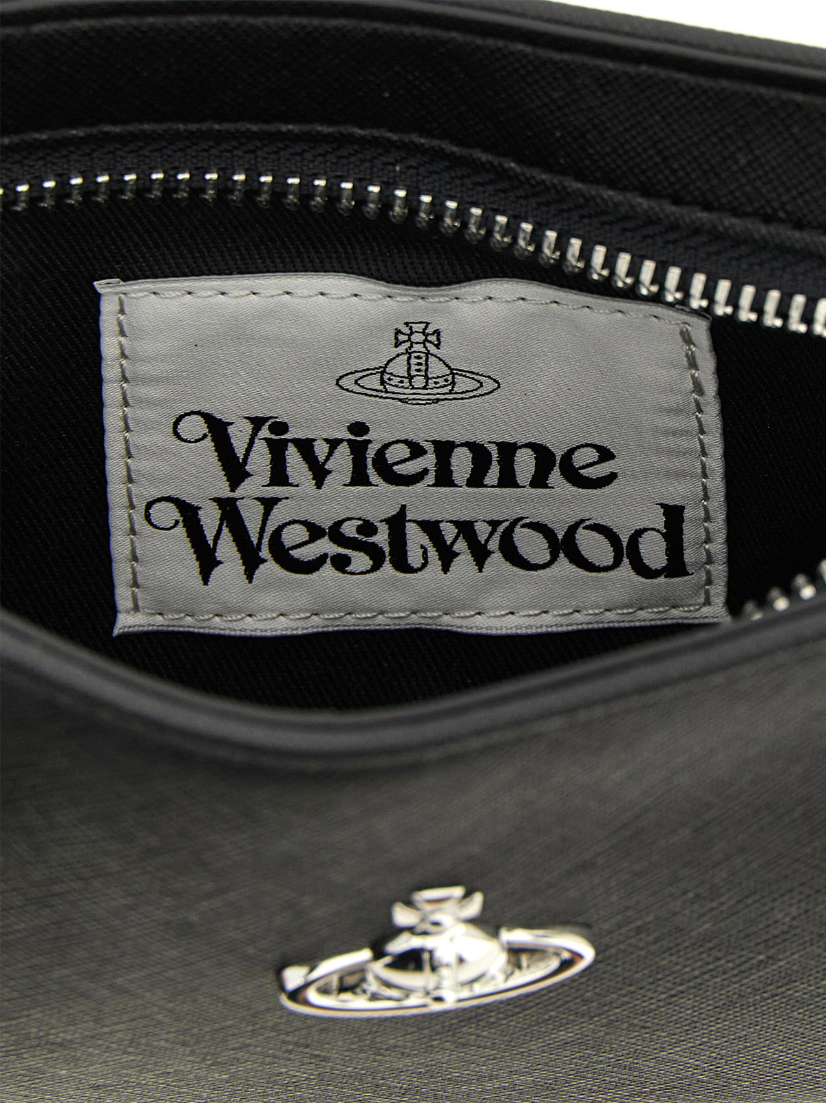 Vivienne Westwood Black Polyurethane Shoulder Bag