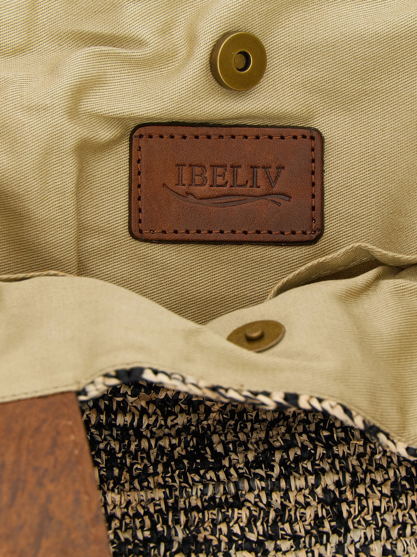 Ibeliv Bicolor Raffia Handbag