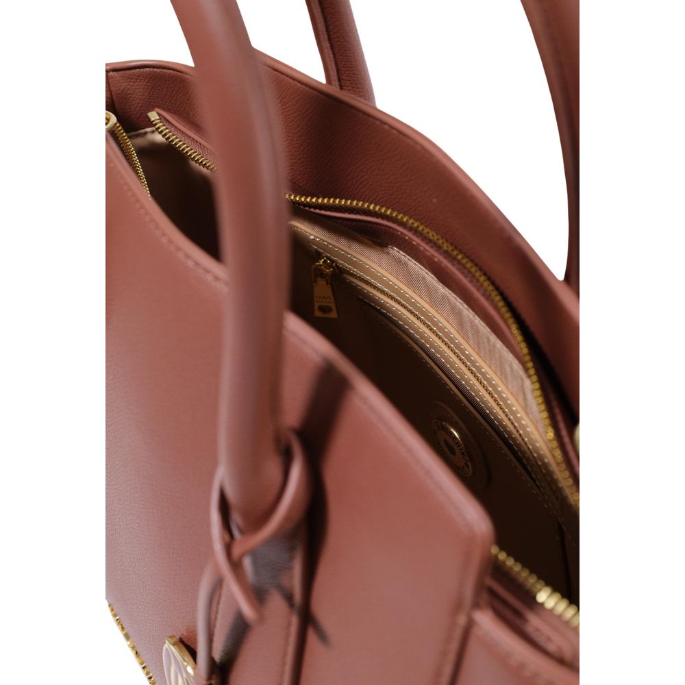 Love Moschino Brown Polyethylene Handbag