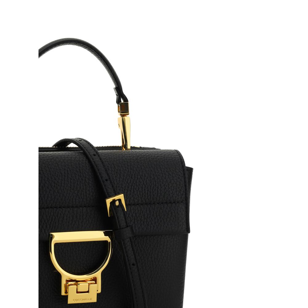 Coccinelle Black Calf Leather Bos Taurus Handbag – coccinelle-black-calf-leather-bos-taurus-handbag-1