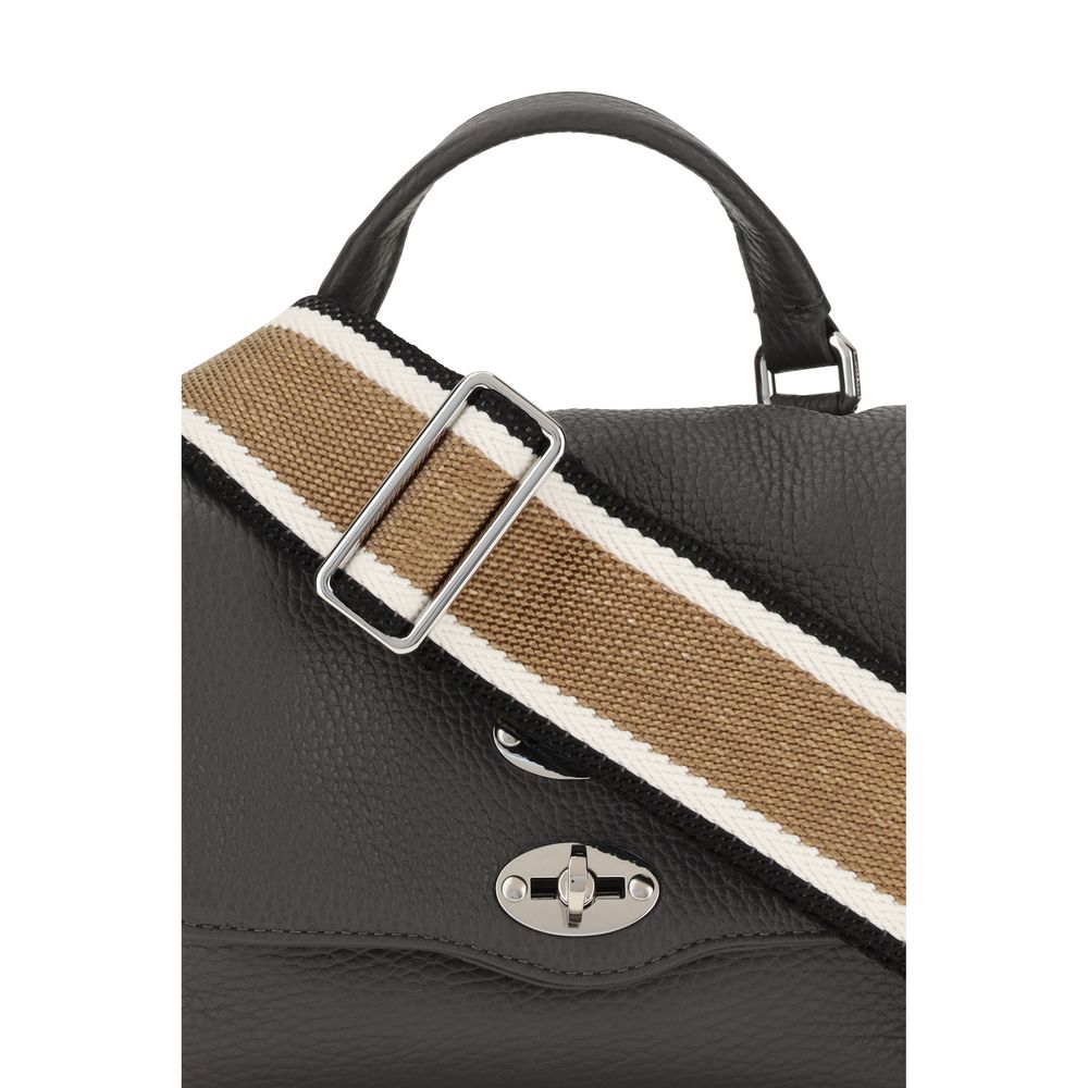 Zanellato Gray Calf Leather Bos Taurus Shoulder Bag