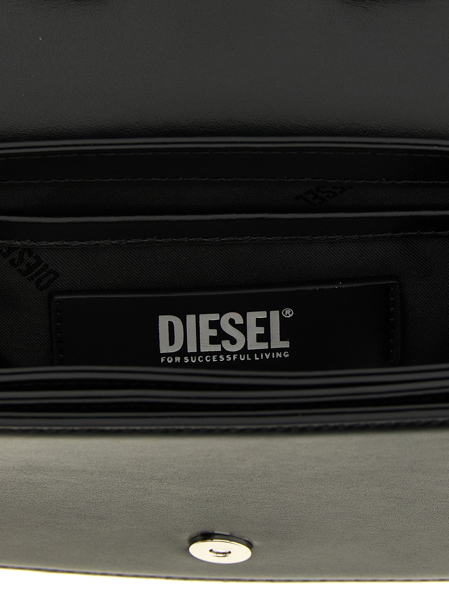 Diesel Black Cowhide Shoulder Bag