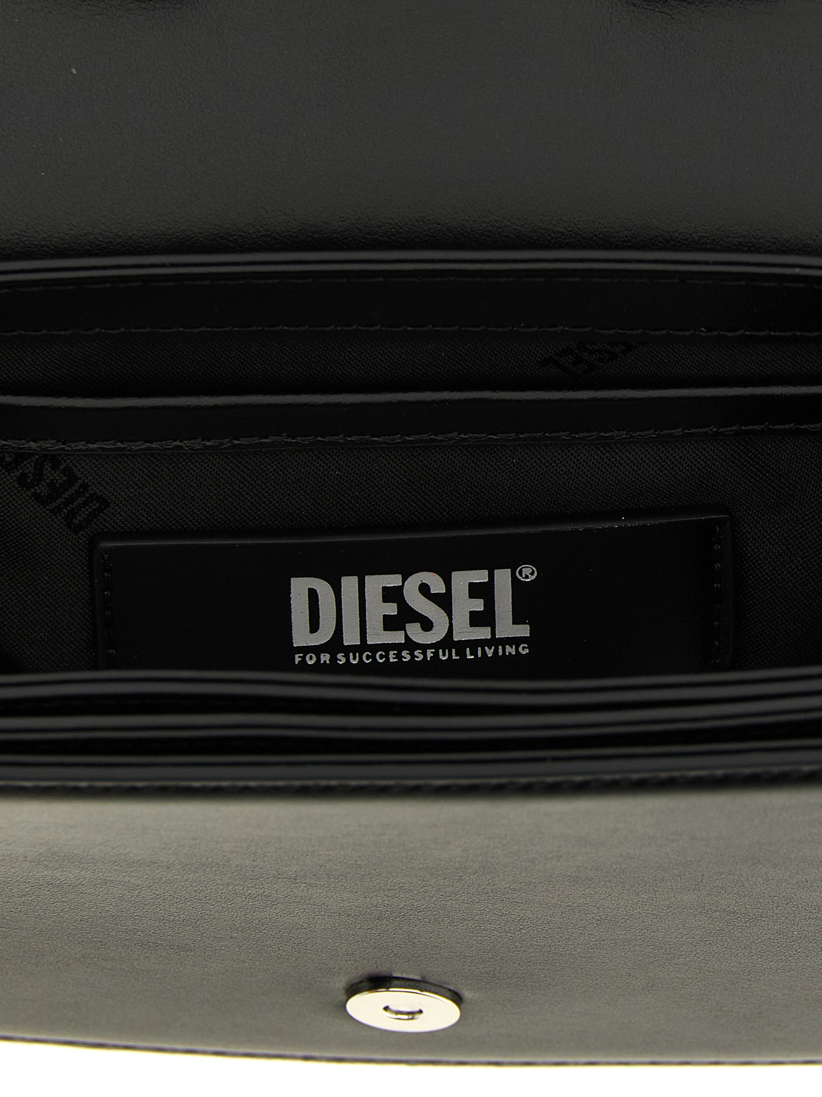 Diesel Black Cowhide Shoulder Bag