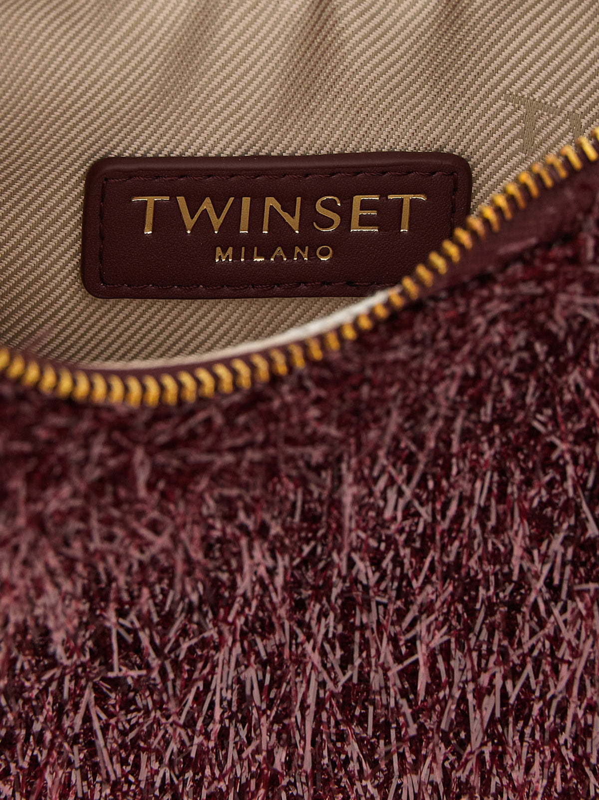 Twinset Bordeaux Polyester Handbag
