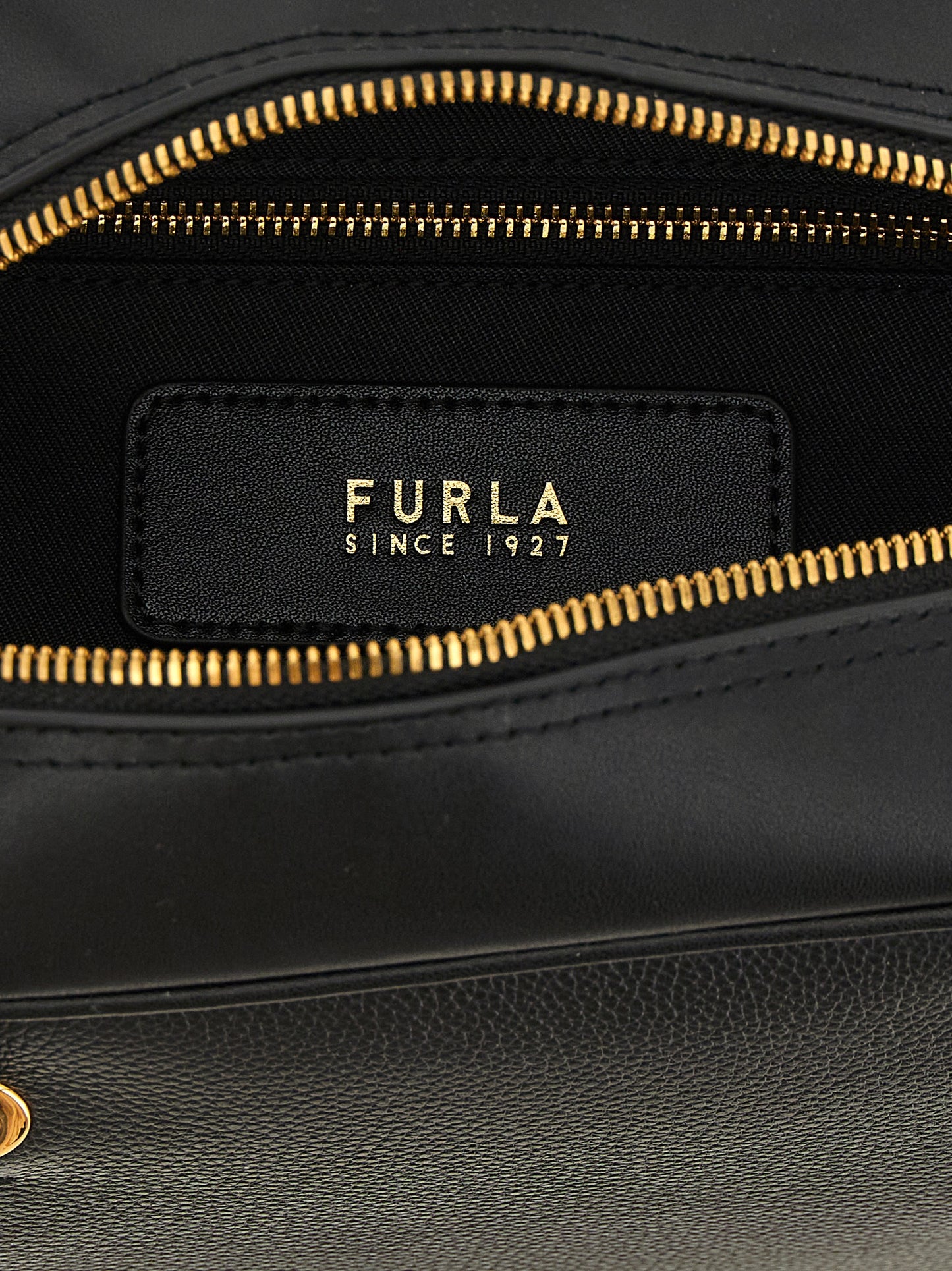 Furla Black Calfskin Handbag