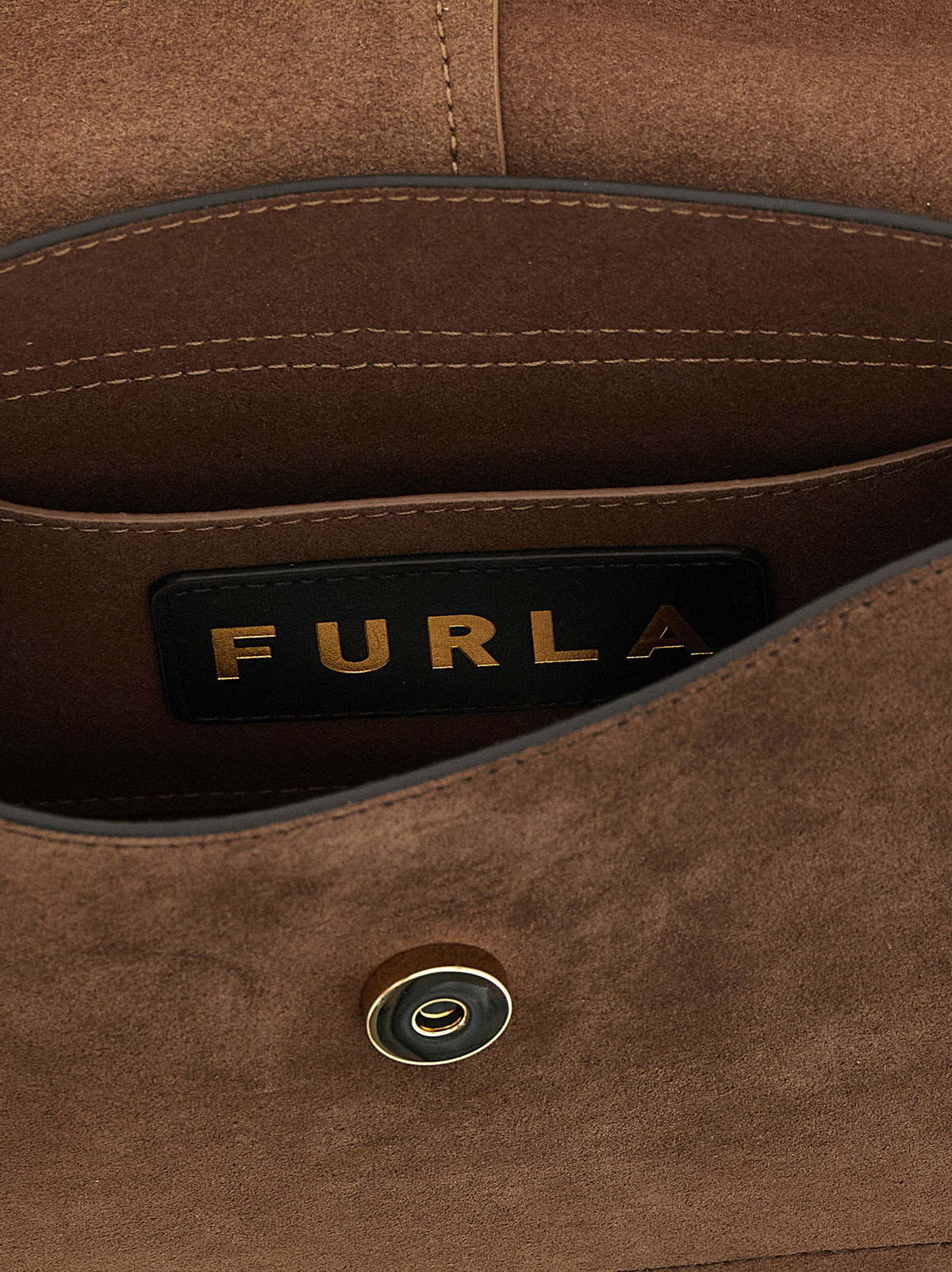 Furla Brown Calfskin Handbag
