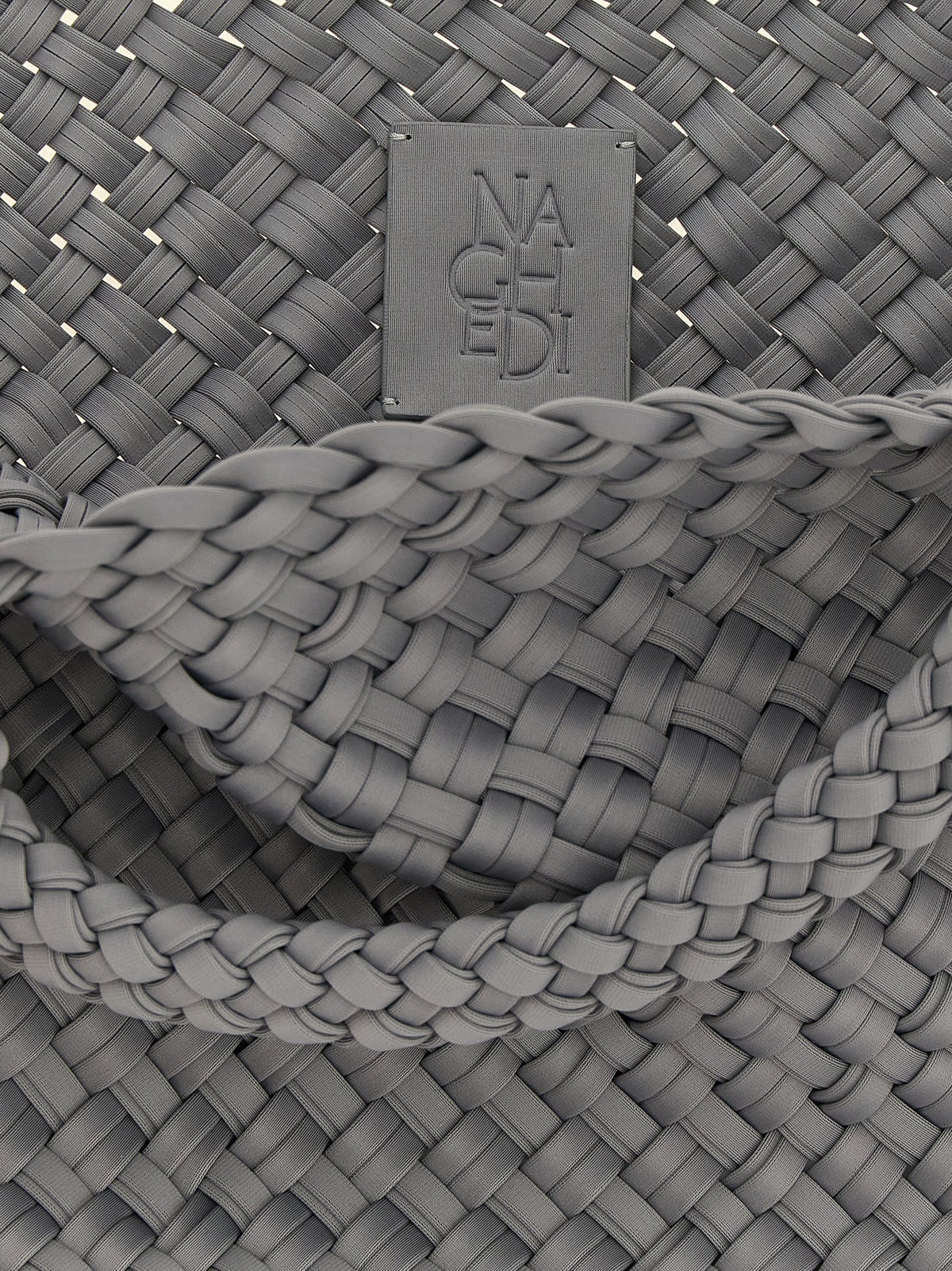 NAGHEDI Gray Nylon Tote Bag
