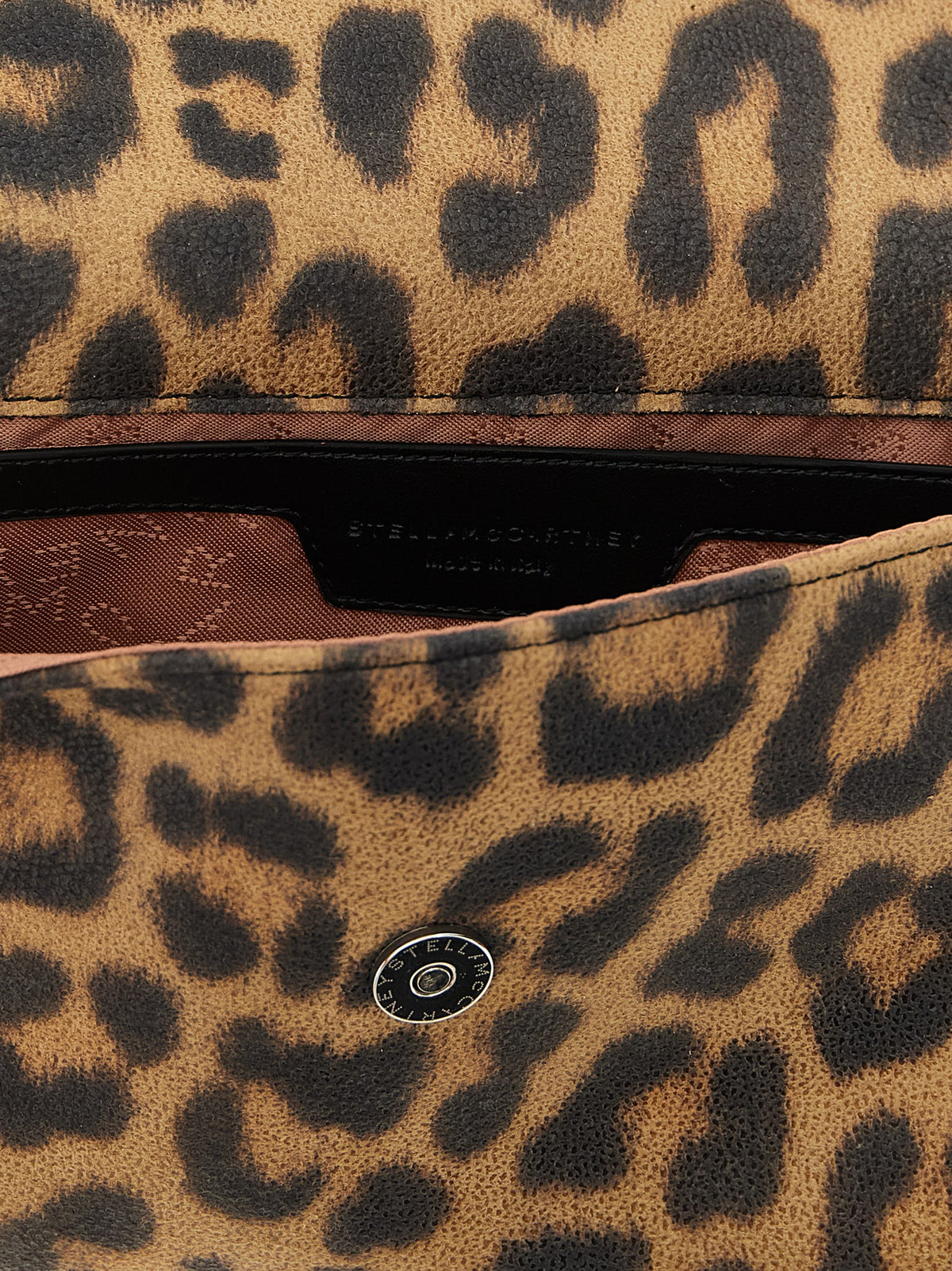 Stella McCartney Brown Polyester Clutch Bag
