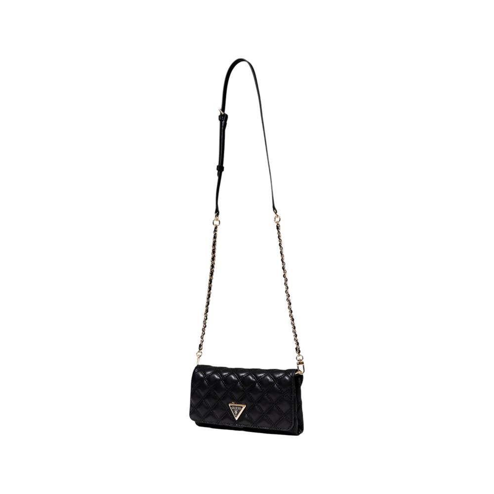 Guess Black Polyurethane Women's Chain Crossbody Bag