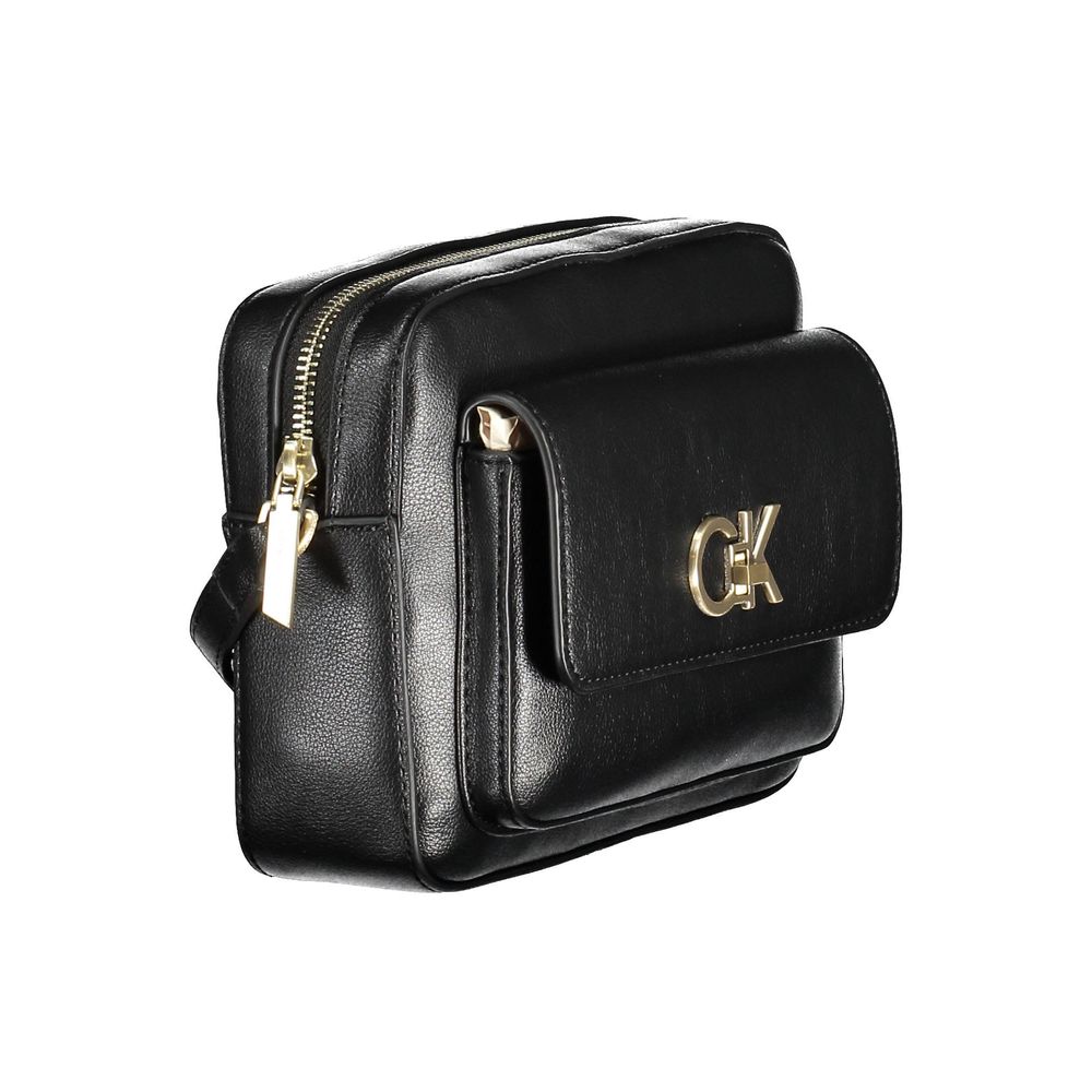Bolso de mano Calvin Klein negro de poliéster reciclado para mujer