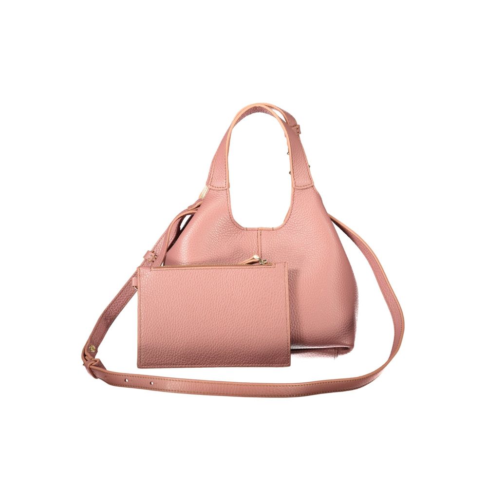 Bolso de mujer Coccinelle de piel rosa