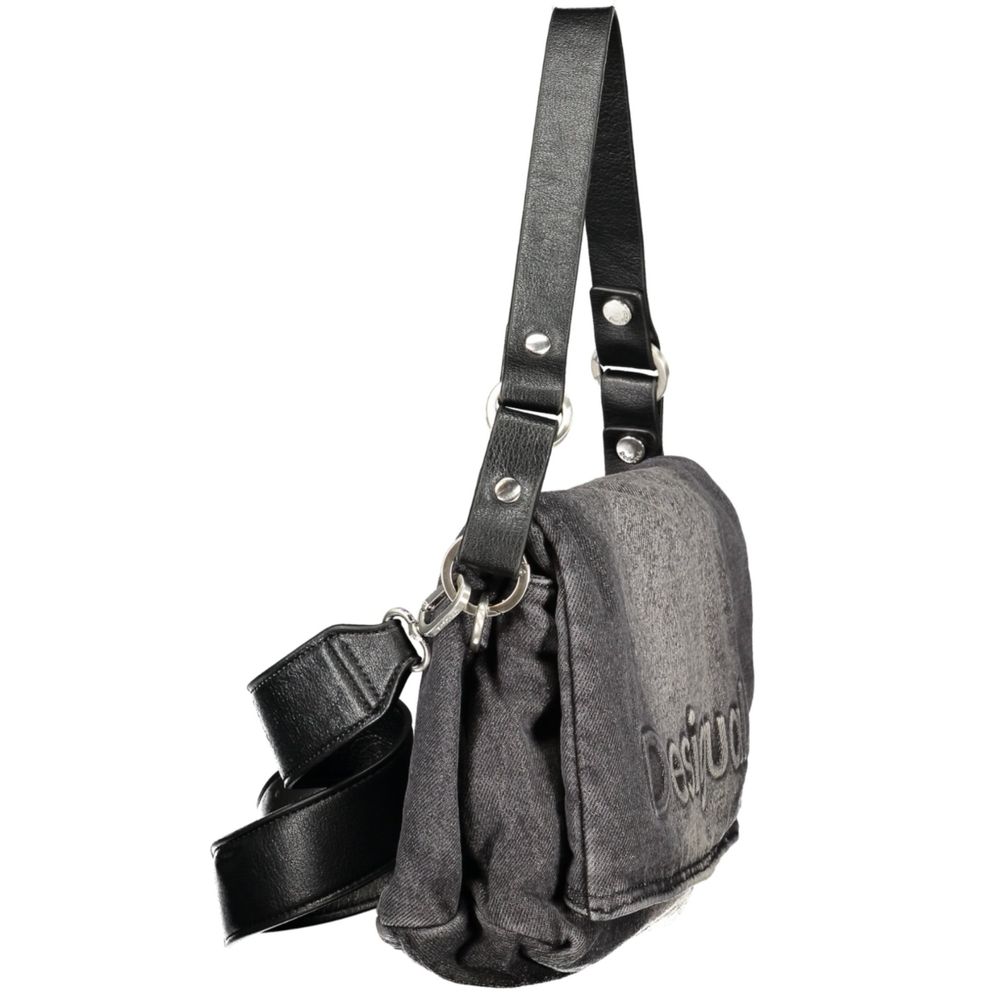 Bolso de mujer Desigual de algodón negro