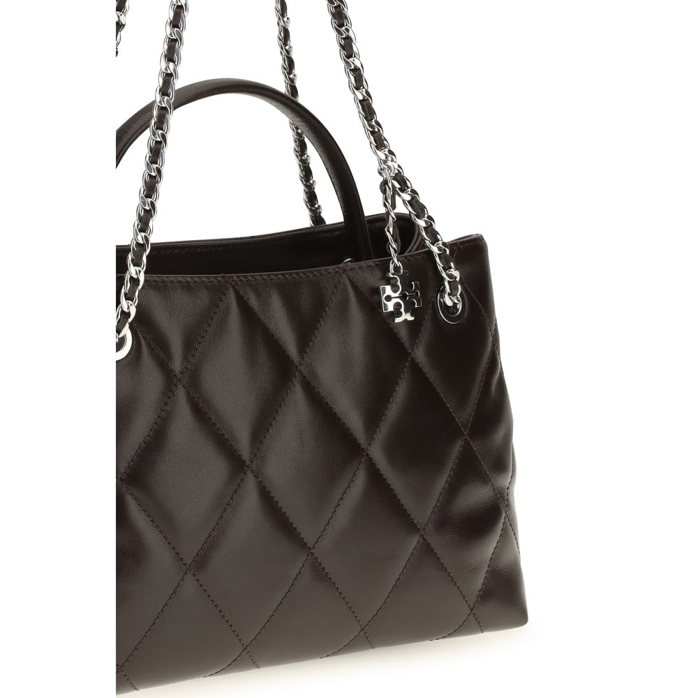 Bolso de Hombro Tory Burch de Piel de Becerro Marrón Bos Taurus