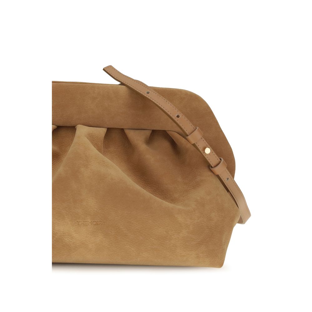 Bolso de mano THEMOIRè de piel de ante color beige