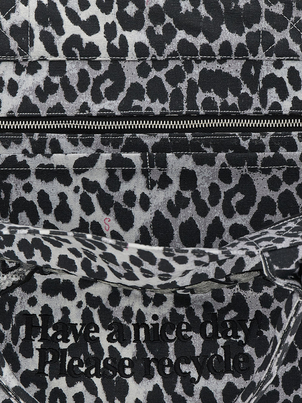 Bolso tote de algodón reciclado gris de Ganni
