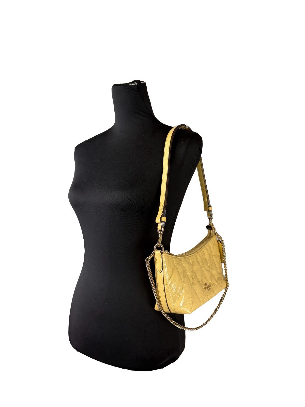 COACH Caitlin Glazed Leather Shoulder Bag