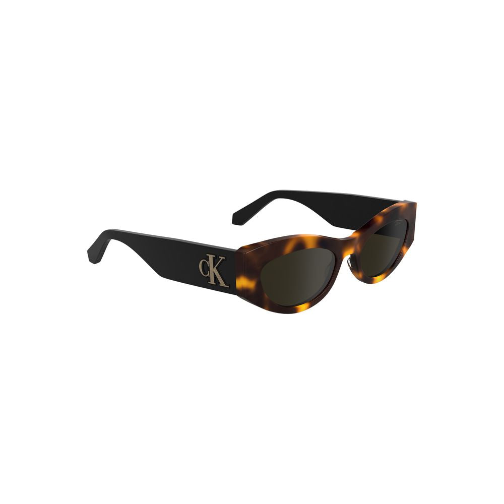 Calvin Klein Marrone Acetate Women Sunglasses