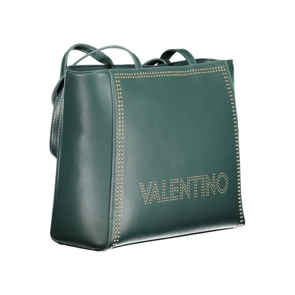Mario Valentino Green Polyurethane Women's Zip Shoulder Bag - Ref VA-33515