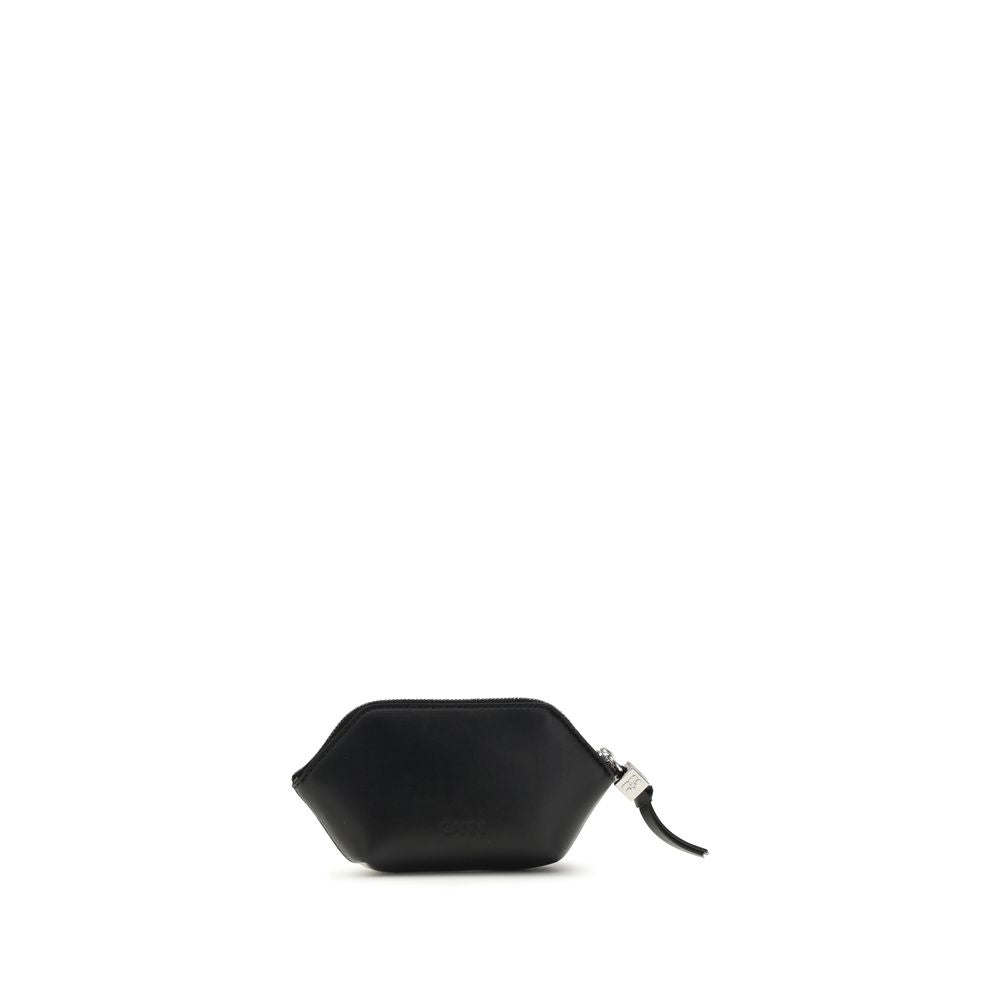 Cartera Ganni negra de poliéster