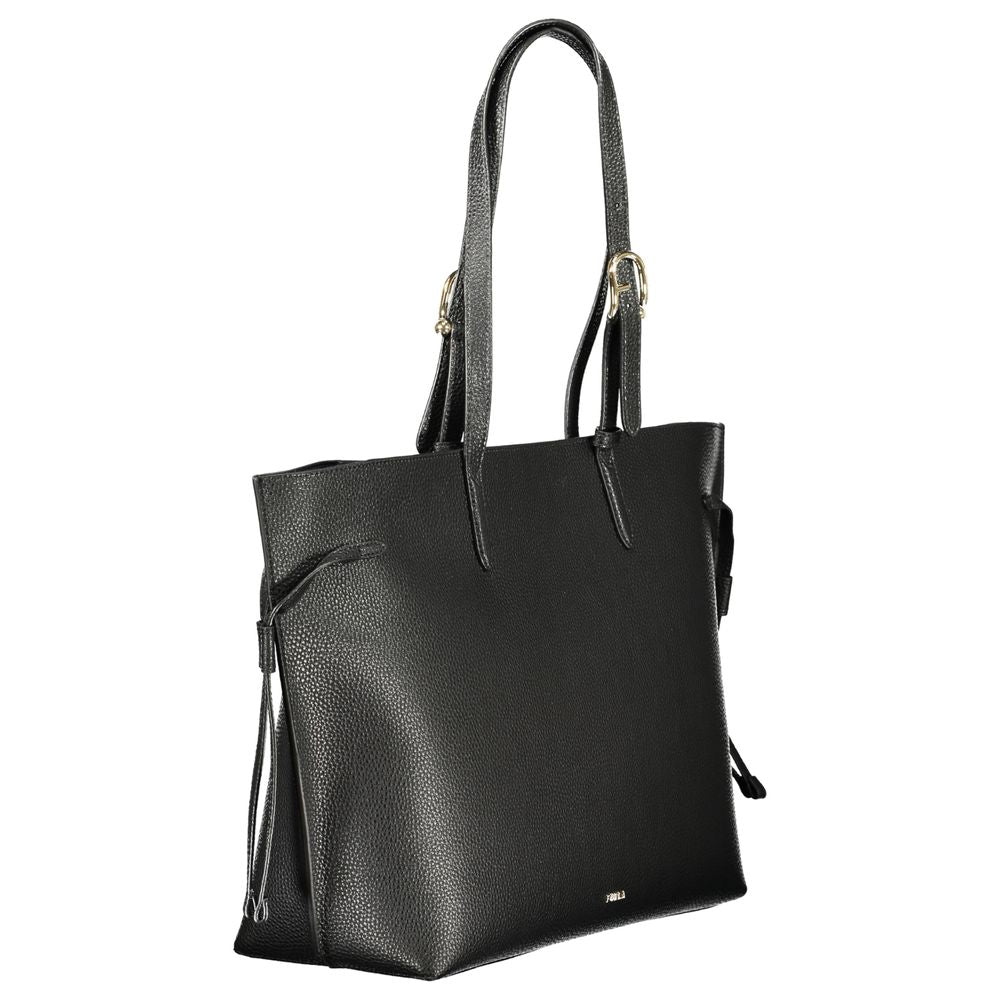 Furla Black Leather Women Handbag