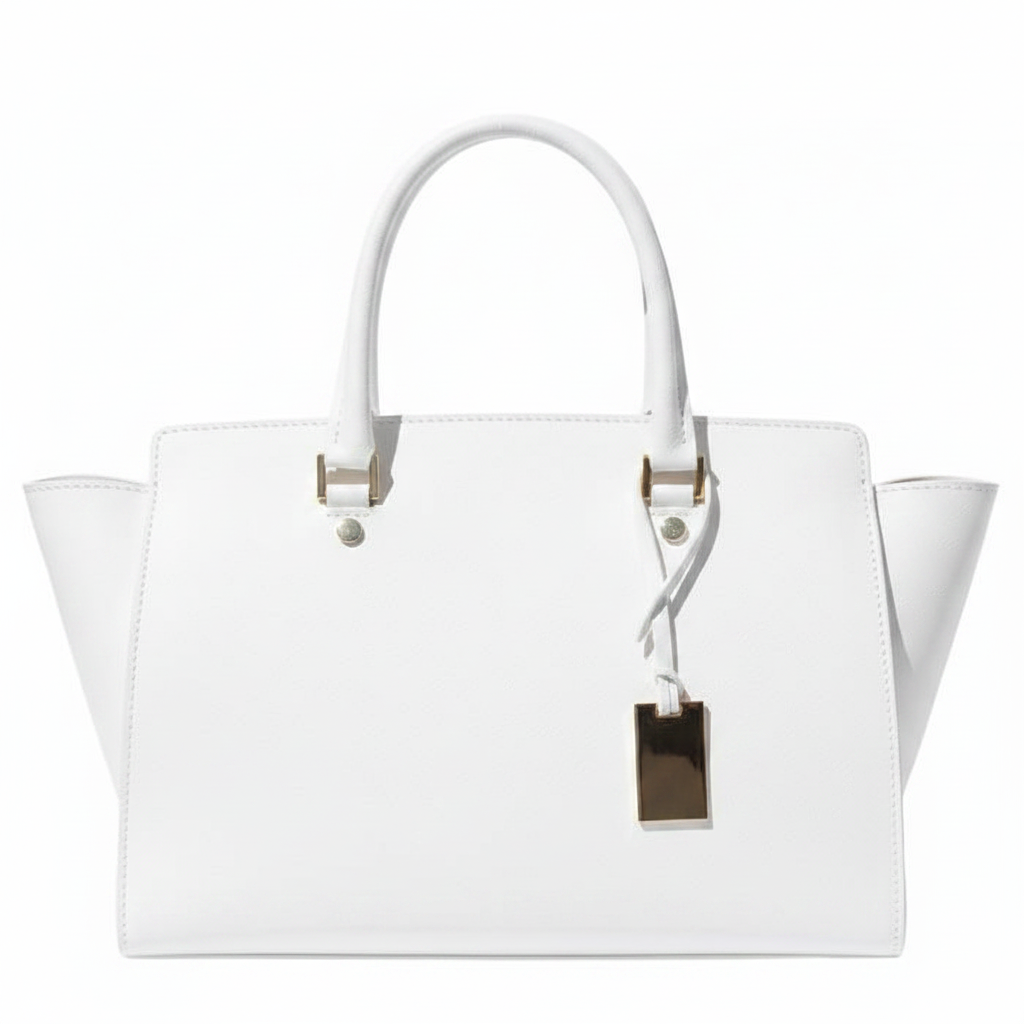 Italian Cow Leather Handbag - White