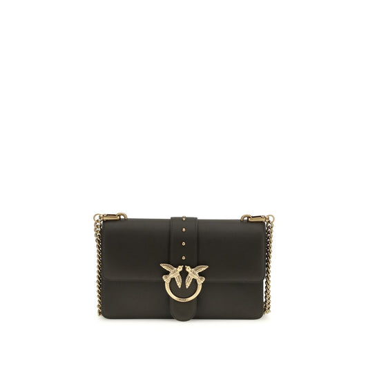 PINKO Bicolor Calf Leather Bos Taurus Shoulder Bag