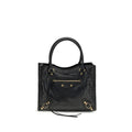 Balenciaga Black Lamb Ovis Aries Aries Shoulder Bag