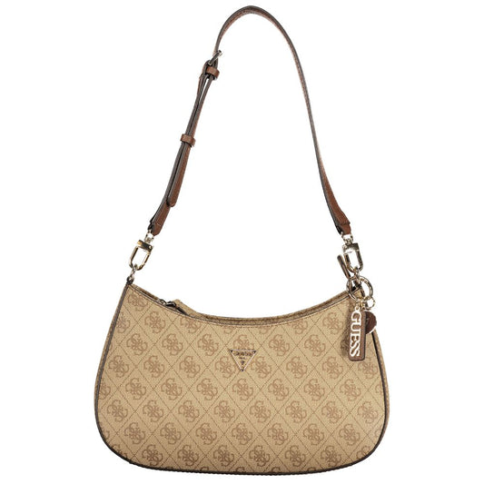 Bolso de mano Guess de poliuretano beige para mujer