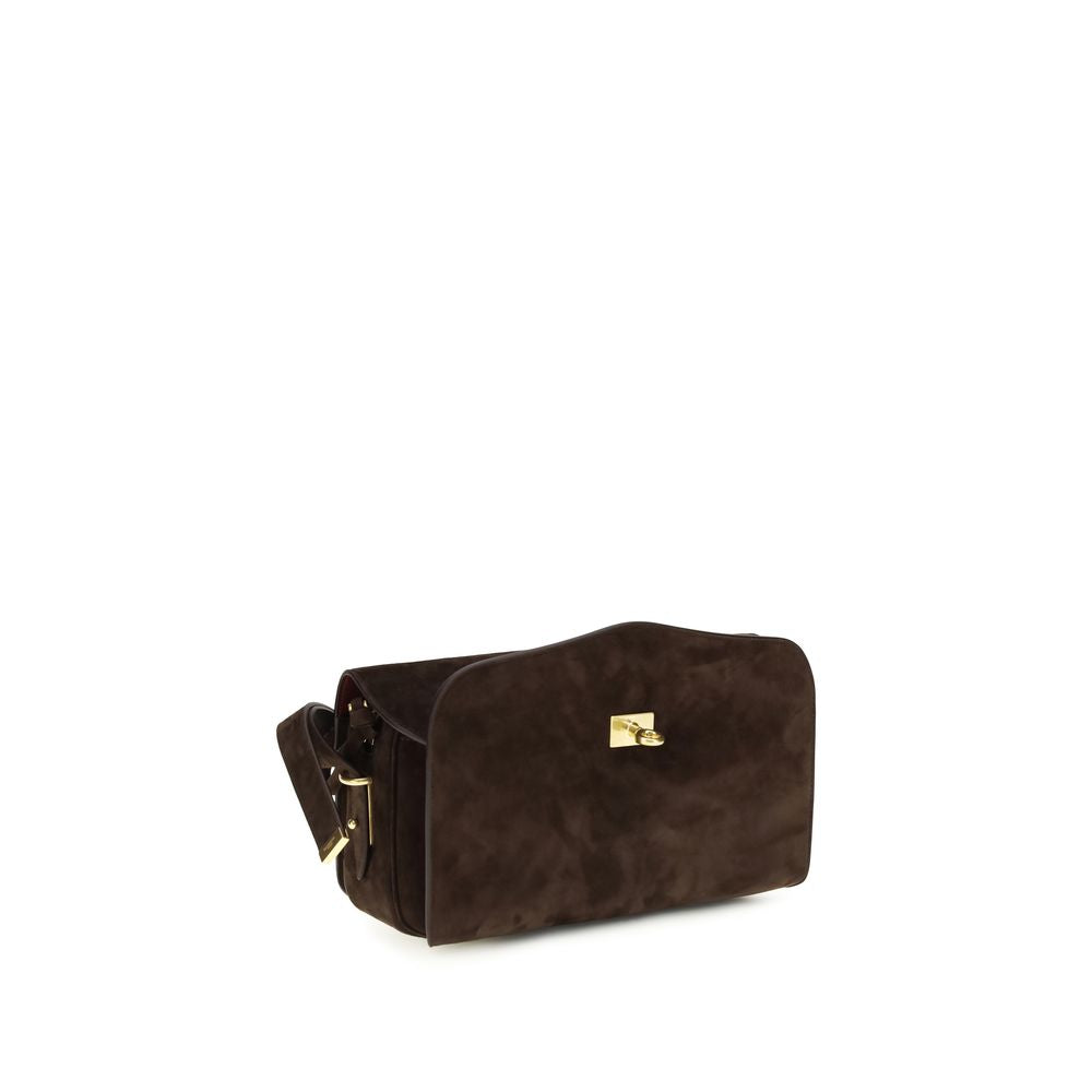 Balenciaga Brown Calf Leather Bos Taurus Shoulder Bag