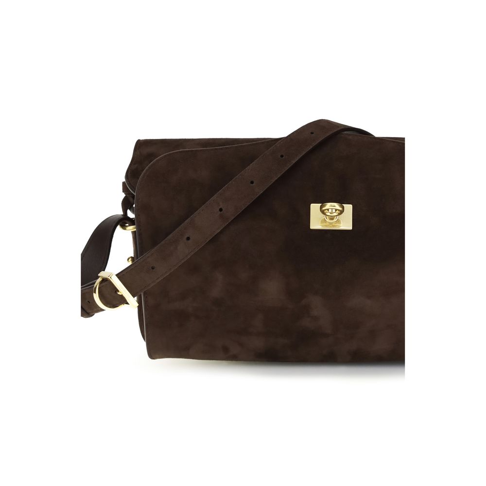 Balenciaga Brown Calf Leather Bos Taurus Shoulder Bag