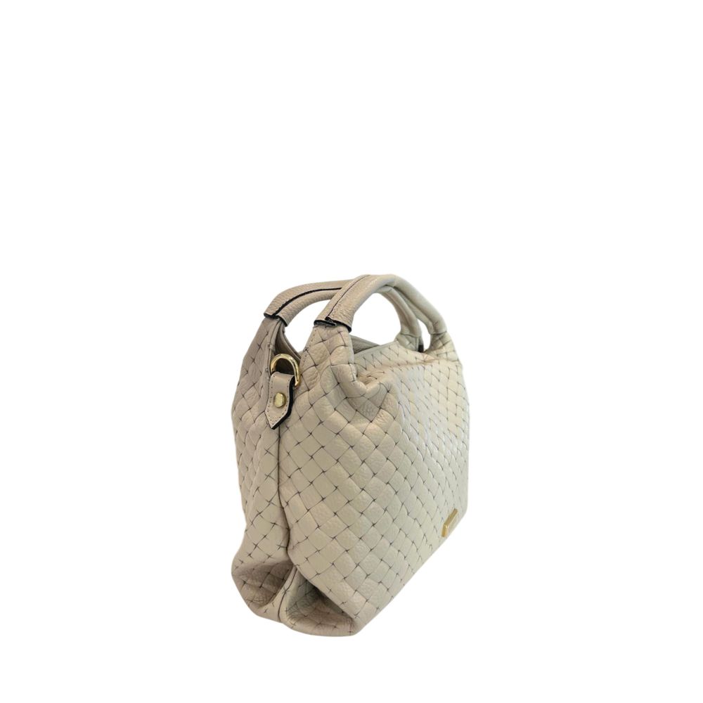 Baldinini Trend Beige Leather Women Handbag