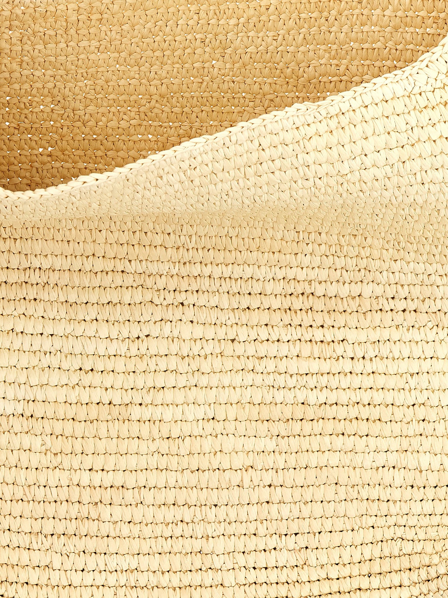 Maison Michel Brown Raffia Shoulder Bag