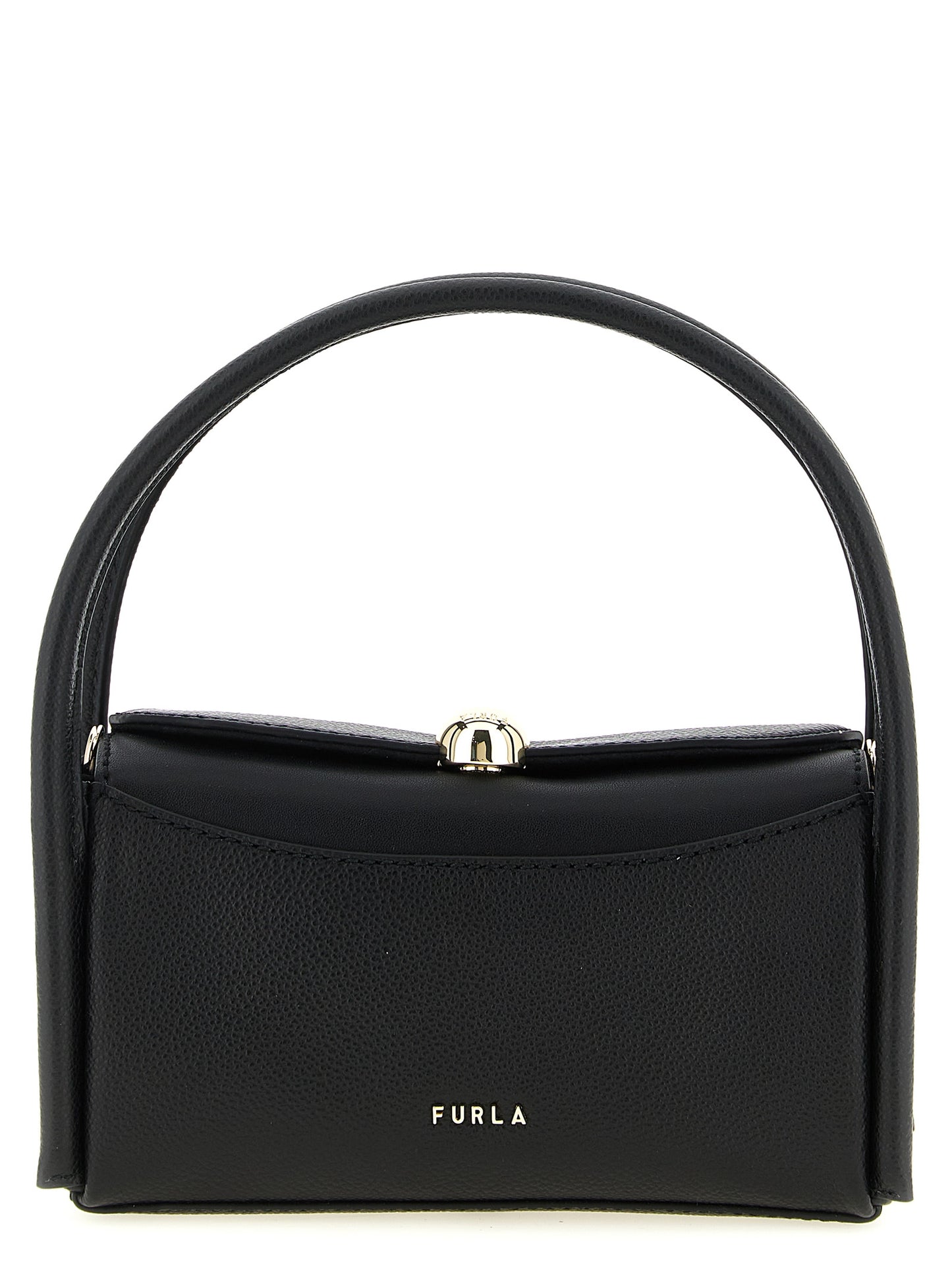 Furla Black Calfskin Handbag
