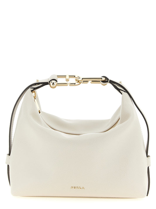 Furla White Calfskin Shoulder Bag