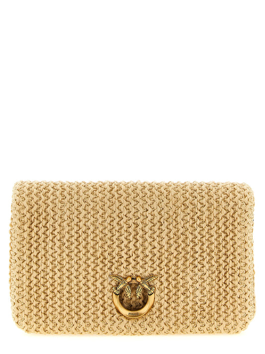 PINKO Beige Polypropylene Clutch Bag