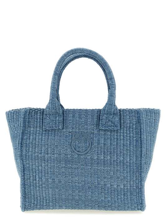 PINKO Blue Polypropylene Tote Bag