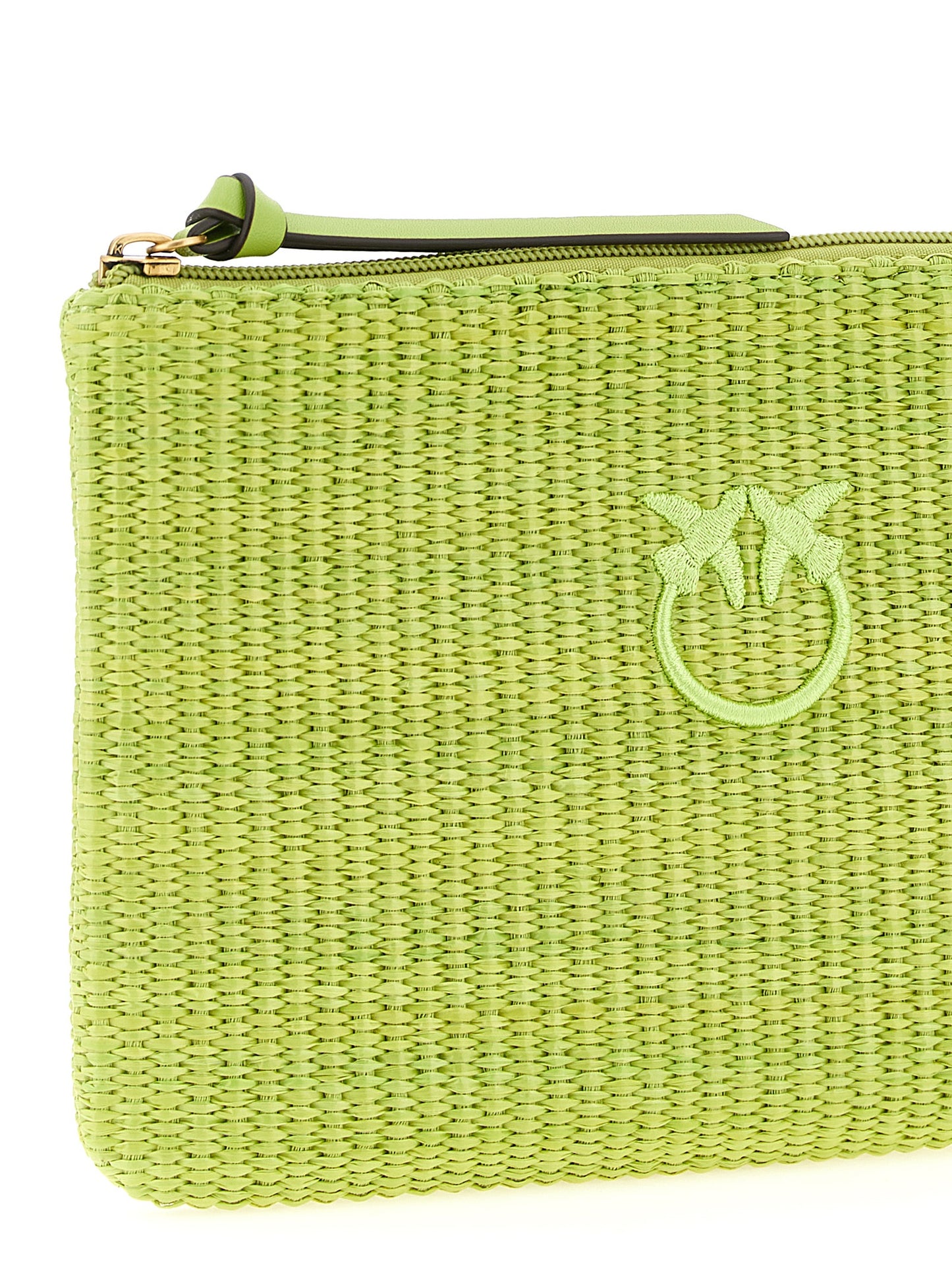 PINKO Bicolor Polypropylene Clutch Bag