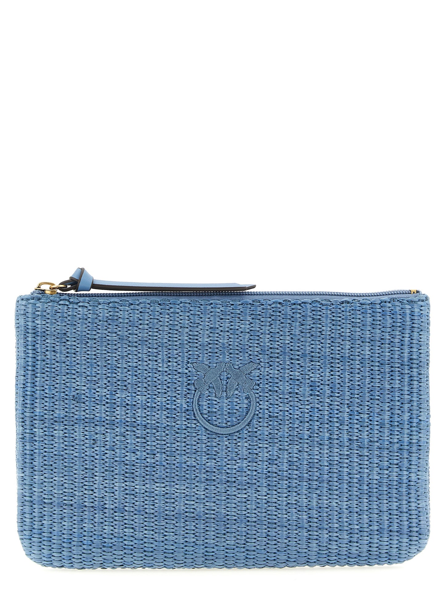 PINKO Blue Polypropylene Clutch Bag