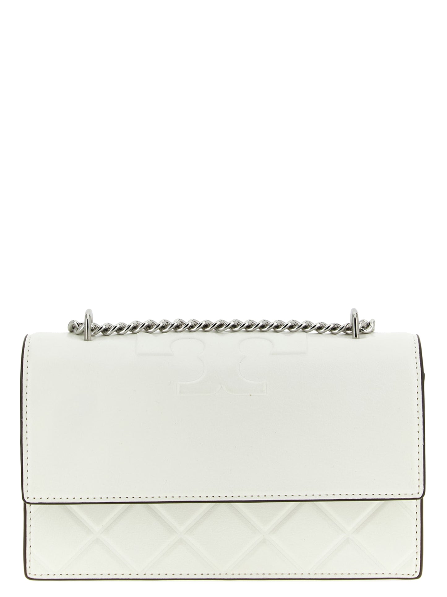 Tory Burch White Goatskin Crossbody Bag