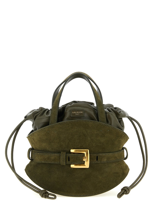 Balmain Bicolor Calfskin Handbag