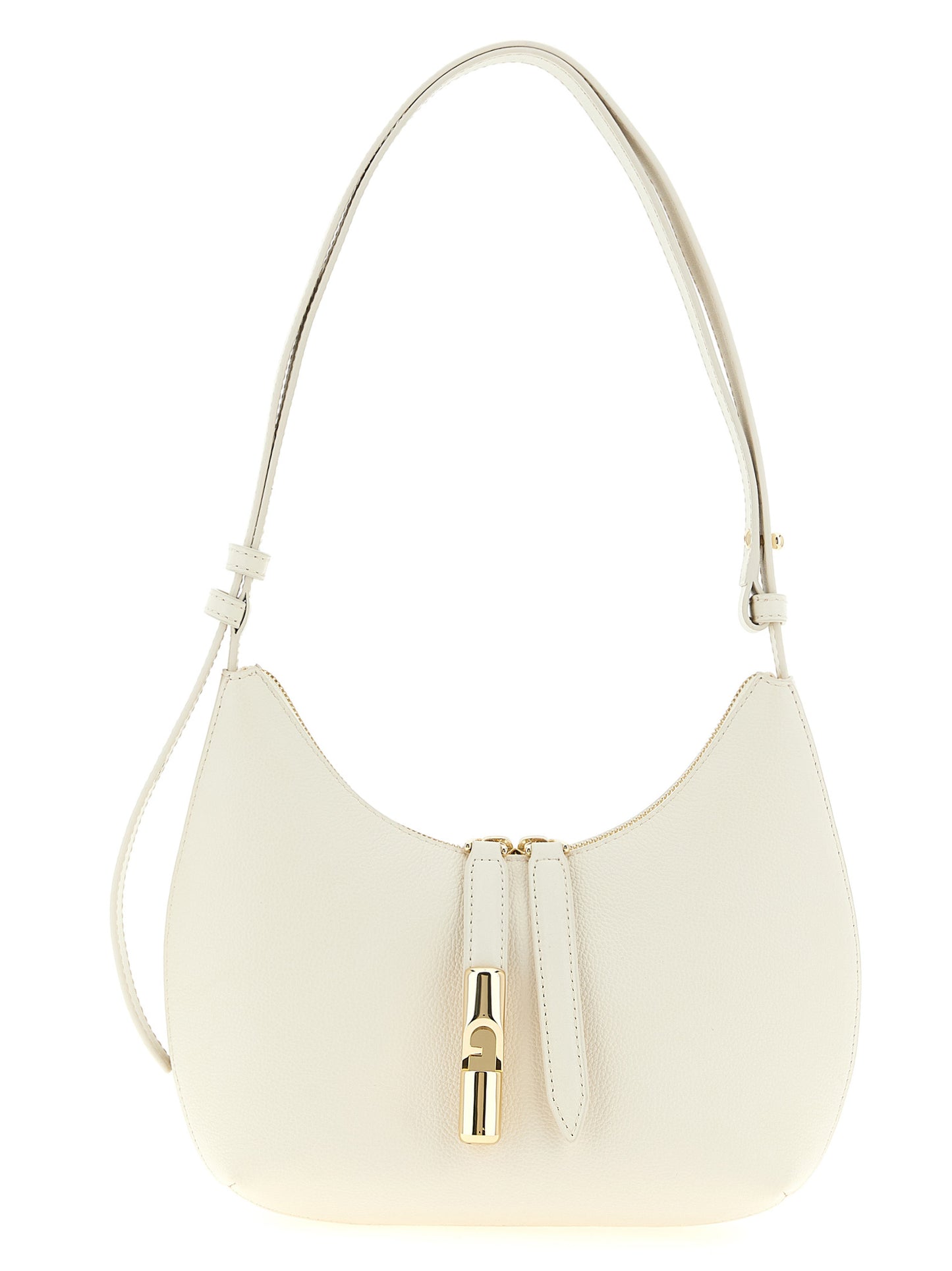 Furla White Calfskin Shoulder Bag