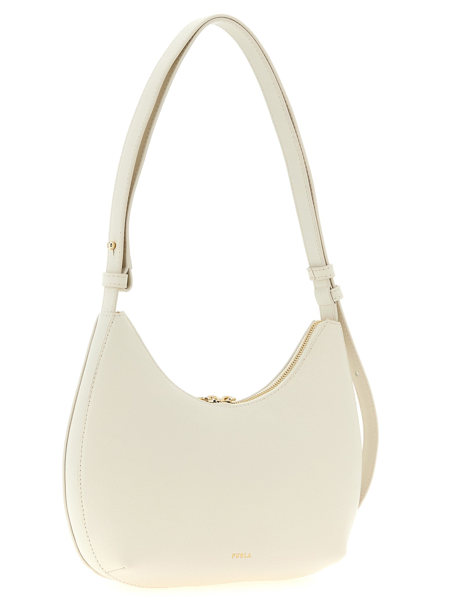 Furla White Calfskin Shoulder Bag