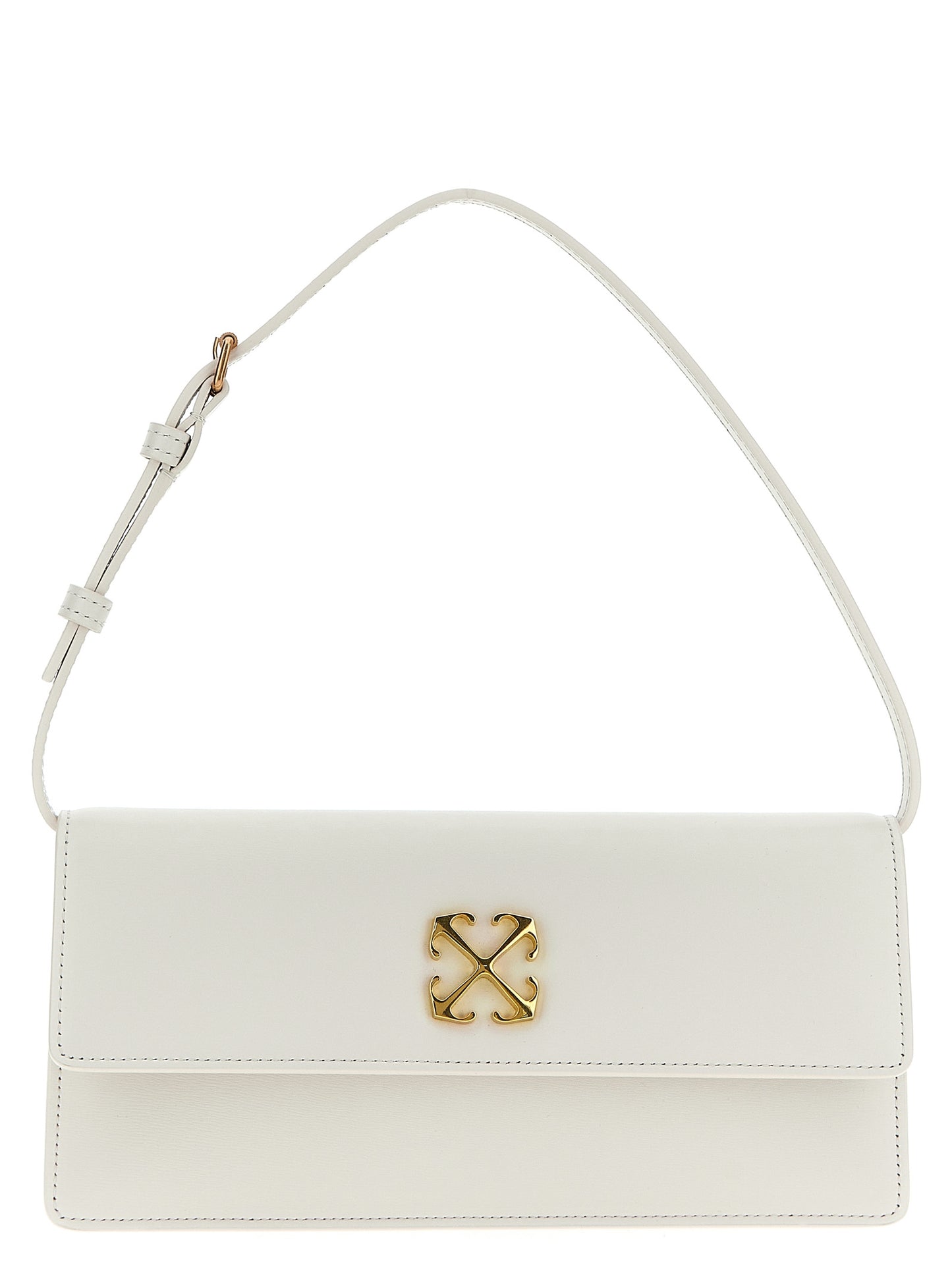 Off-White White Calfskin Shoulder Bag