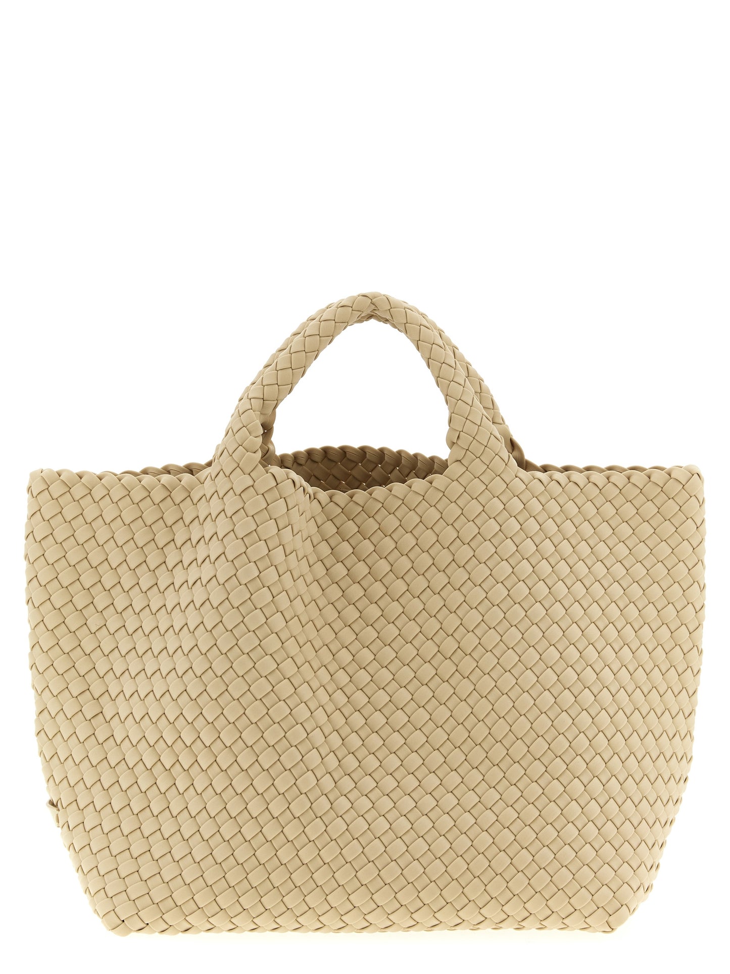 NAGHEDI Beige Neoprene Tote Bag