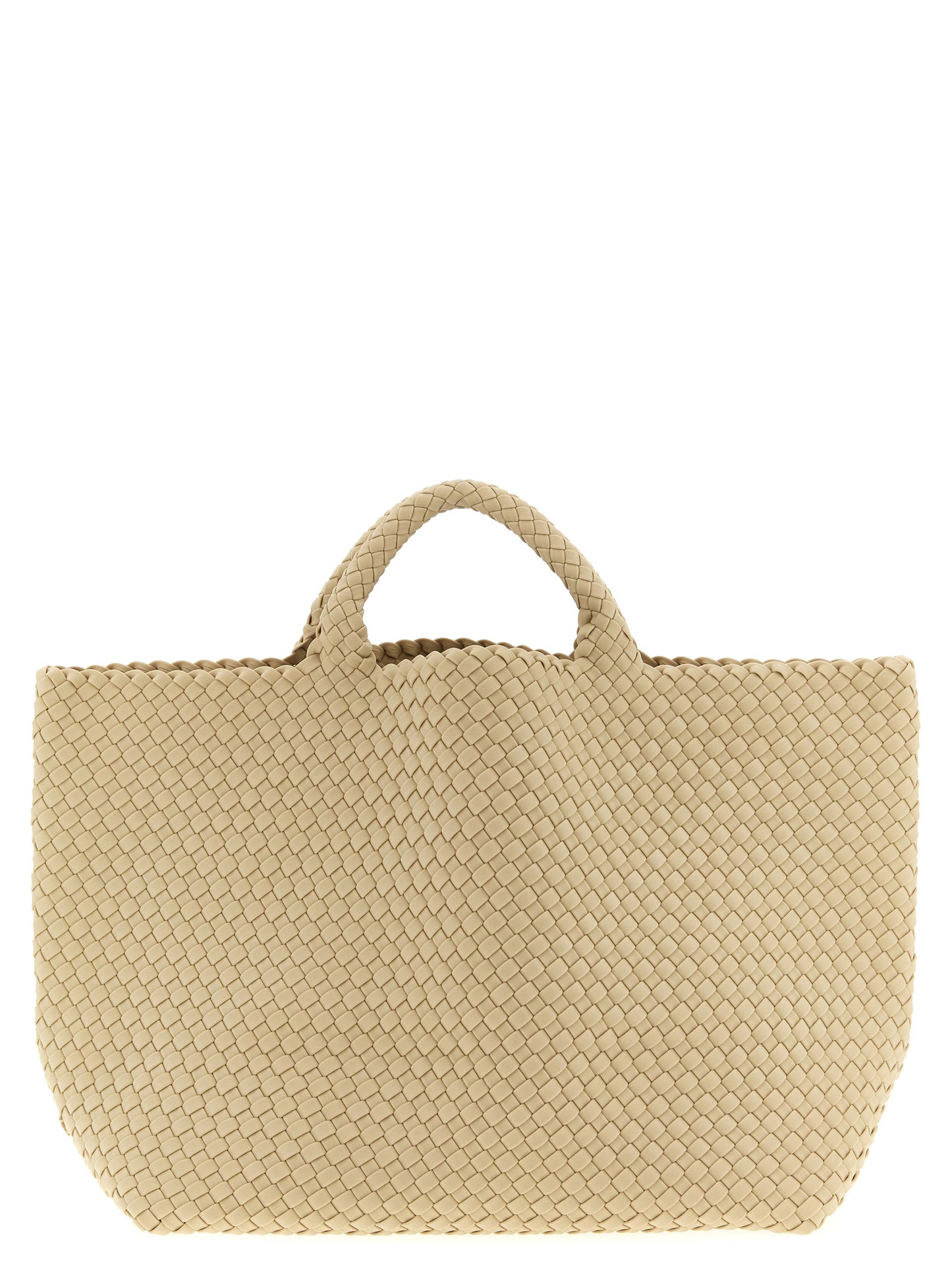 NAGHEDI Beige Neoprene Tote Bag