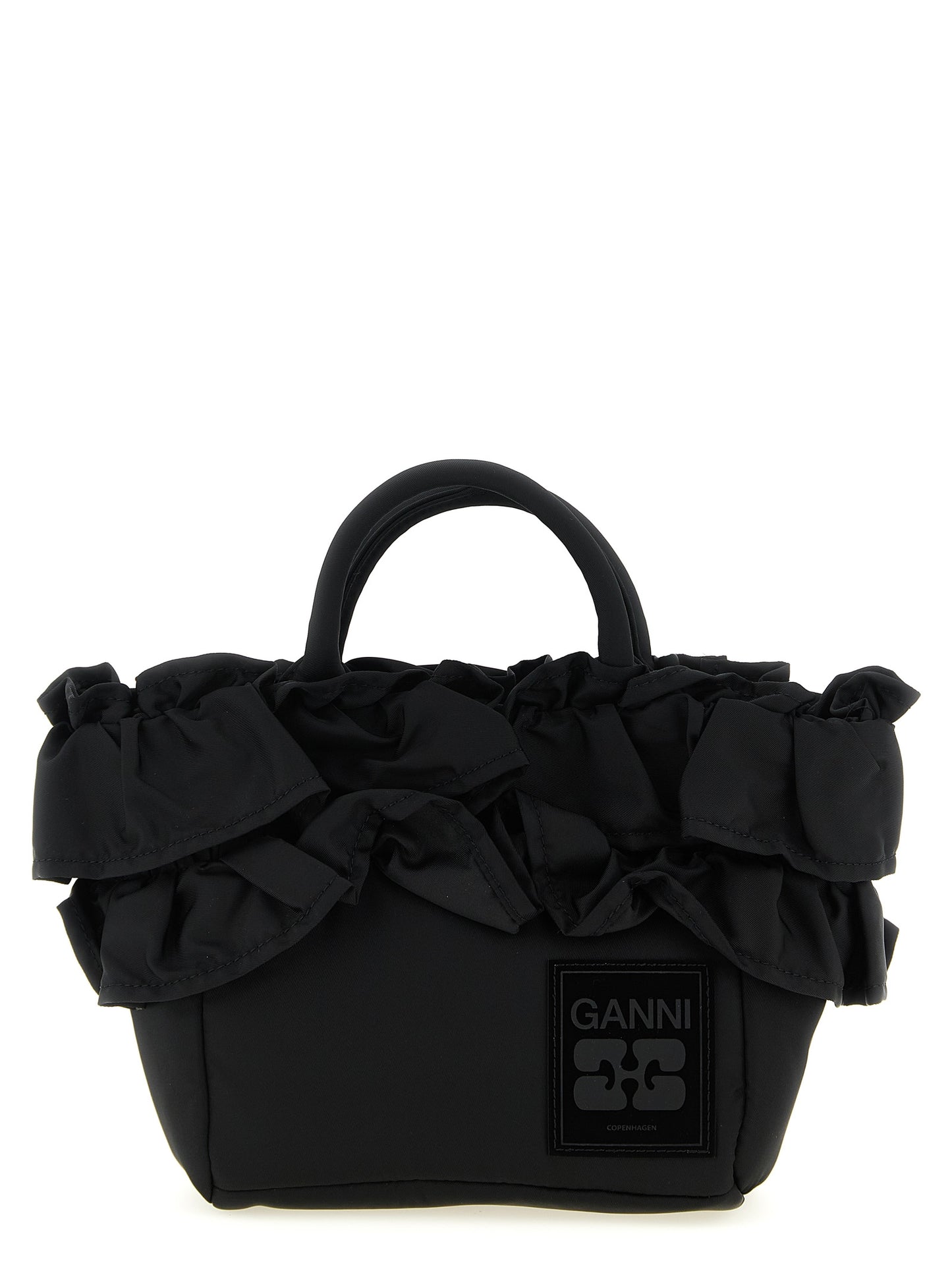 Ganni Black Nylon Handbag