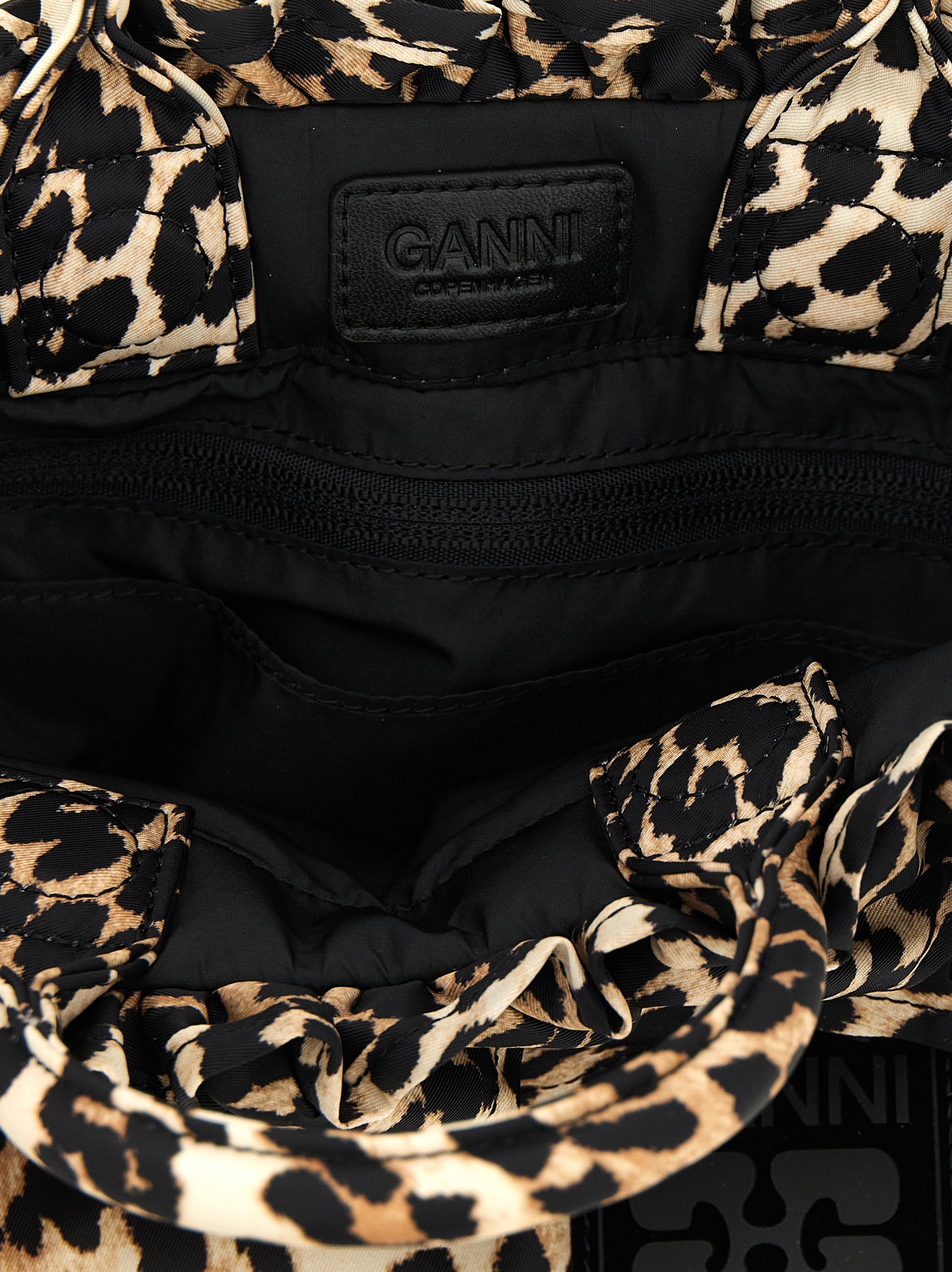Ganni Brown Polyamide Handbag